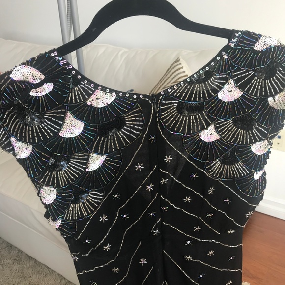 Jen's Pirate Booty Dresses & Skirts - Jen's Pirate Booty Black Beaded Dress